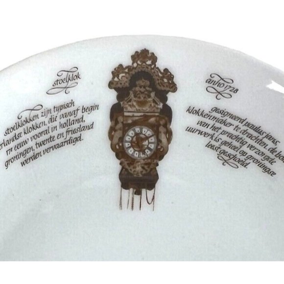 4 Mitterteich Porzellan Salad Side Plates Clock Pattern 7 3/4 IN Germany Vintage - Picture 13 of 13